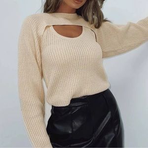 Princess Polly Sweaters Beige Sweater Set